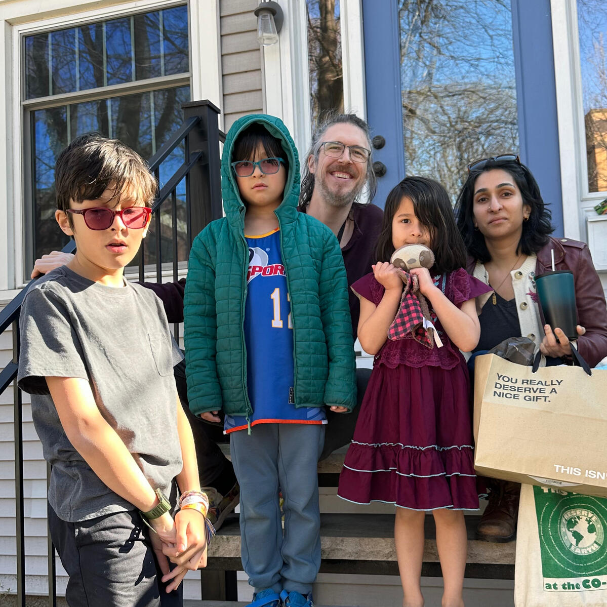 Picture of Nate and his family